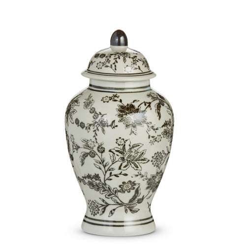 Black and Ivory Ginger Jar