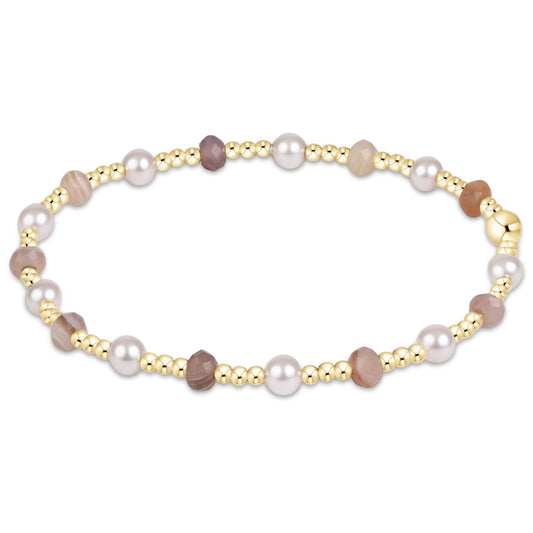 Sincerity Gemstone and Pearl 4mm Bracelet
