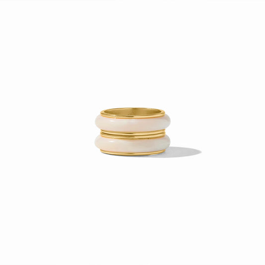 Carnaby Duet Ring Gold & Acyrlic