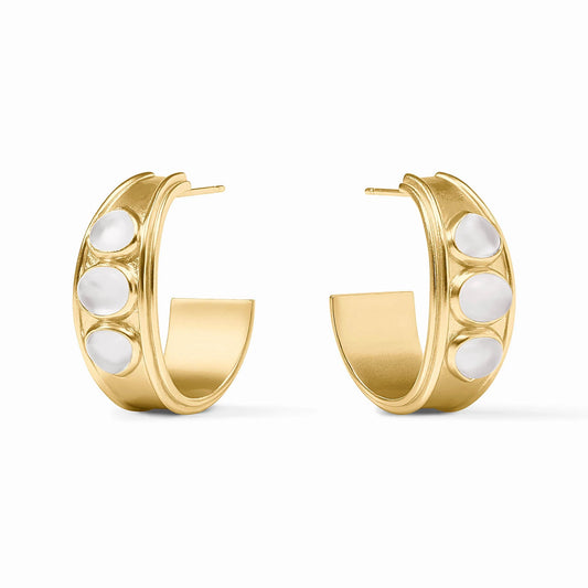 Dolce Stone Hoop Gold