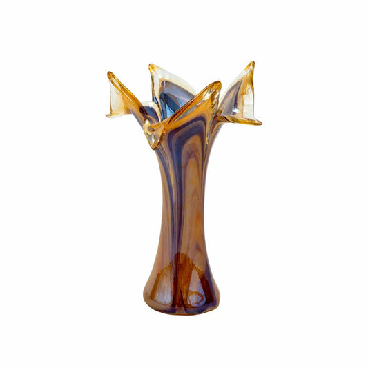 Onda Glass Twisted Flower Vase