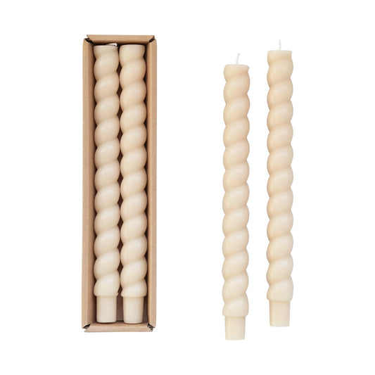 Unscented Taper Candles 10inch Set of 2