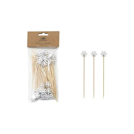 Bamboo Single Use Skewers Set of 50