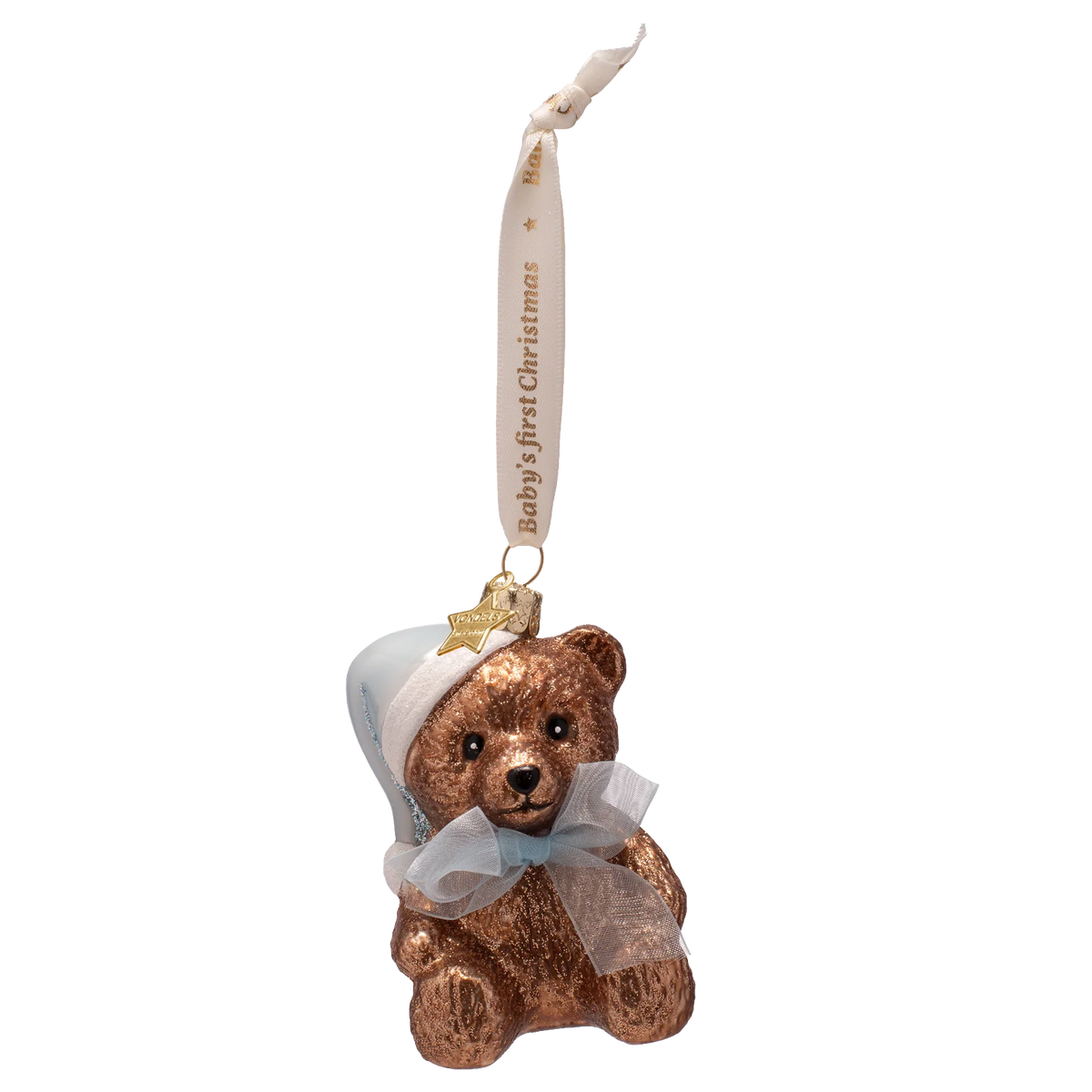 V Glass Ornament