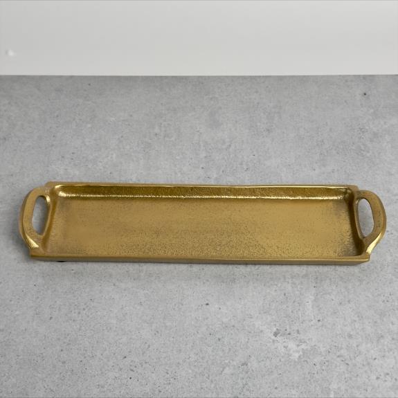 Gold Rect Tray 16429