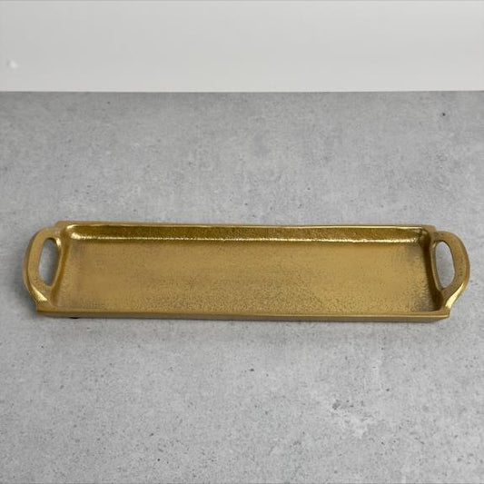 Gold Rect Tray 16429