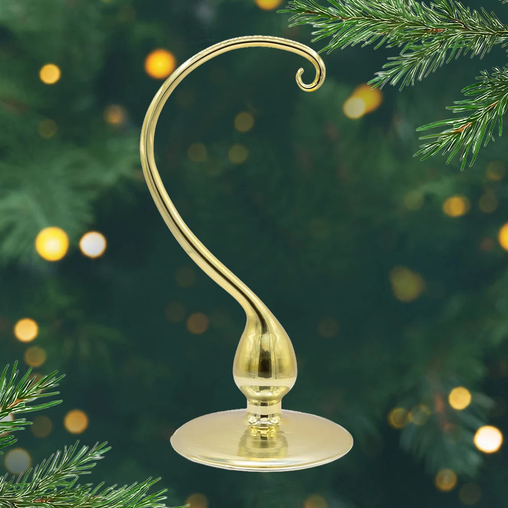 Glass Ornament Stand Gld