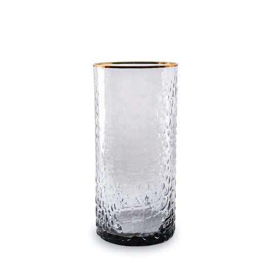 Glass Croc Highball with Gold Rim 2292