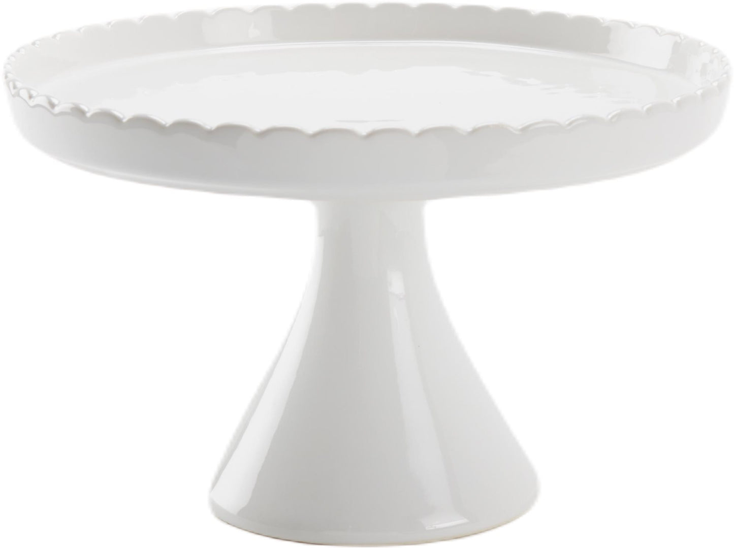 Large Scallop Edge Pedestal