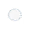 Vida Round Embroidered Quatrefoil Round
