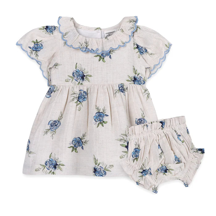 Katarina Floral Baby Dress + Bloomer Multi-Floral