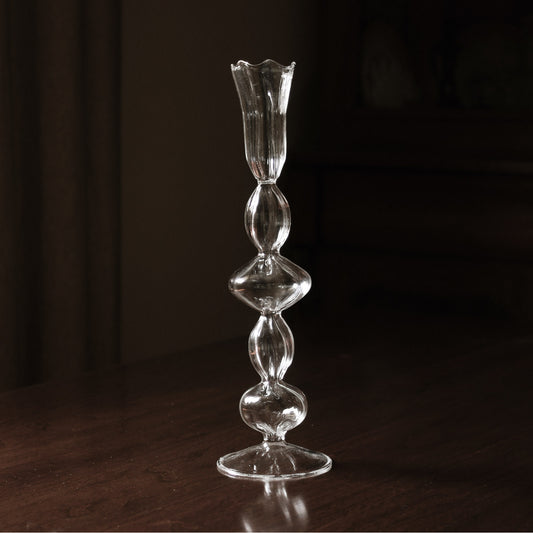 Glass Blossoms Candlestick 2829