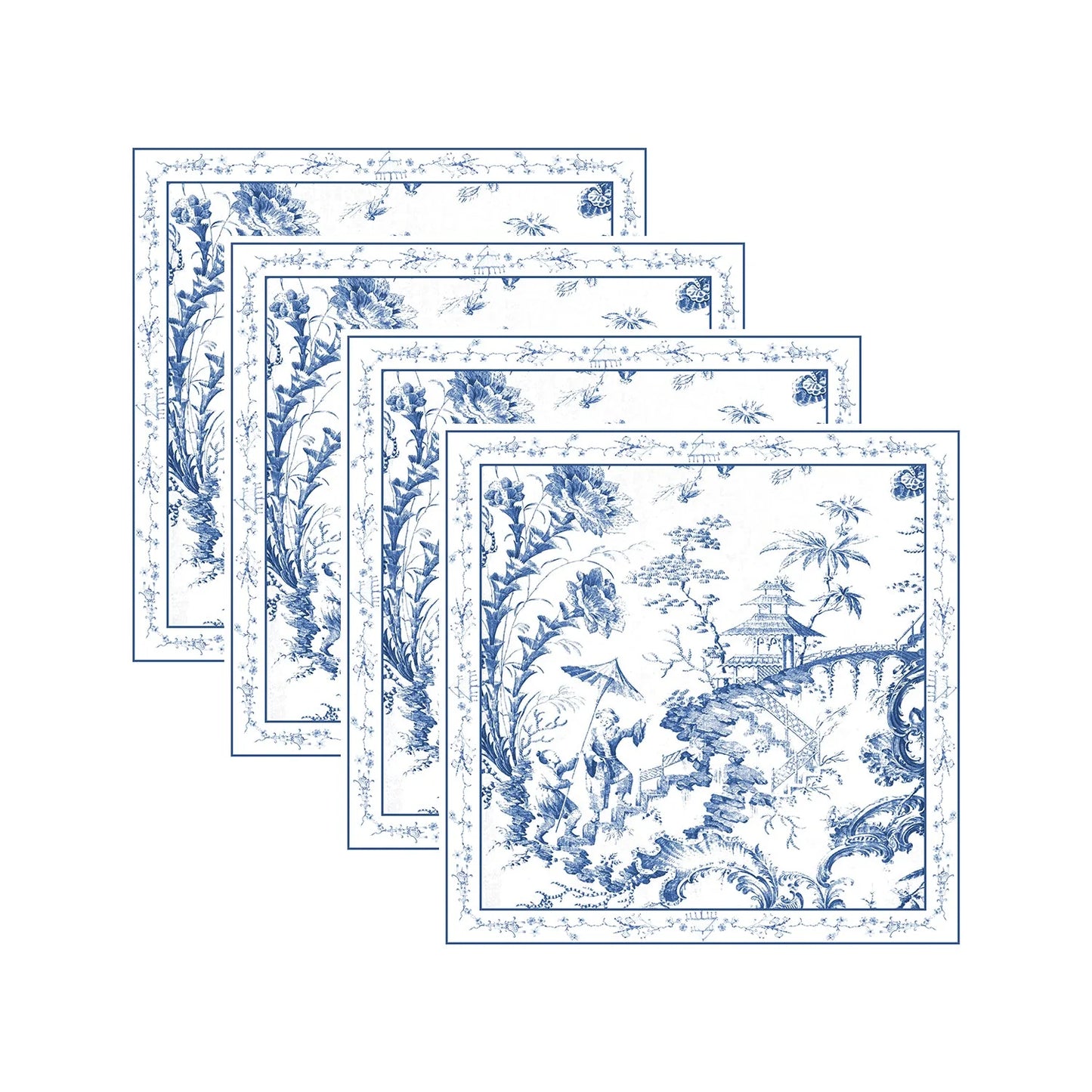 Chinoiserie Napkins 20x20 Set of 4