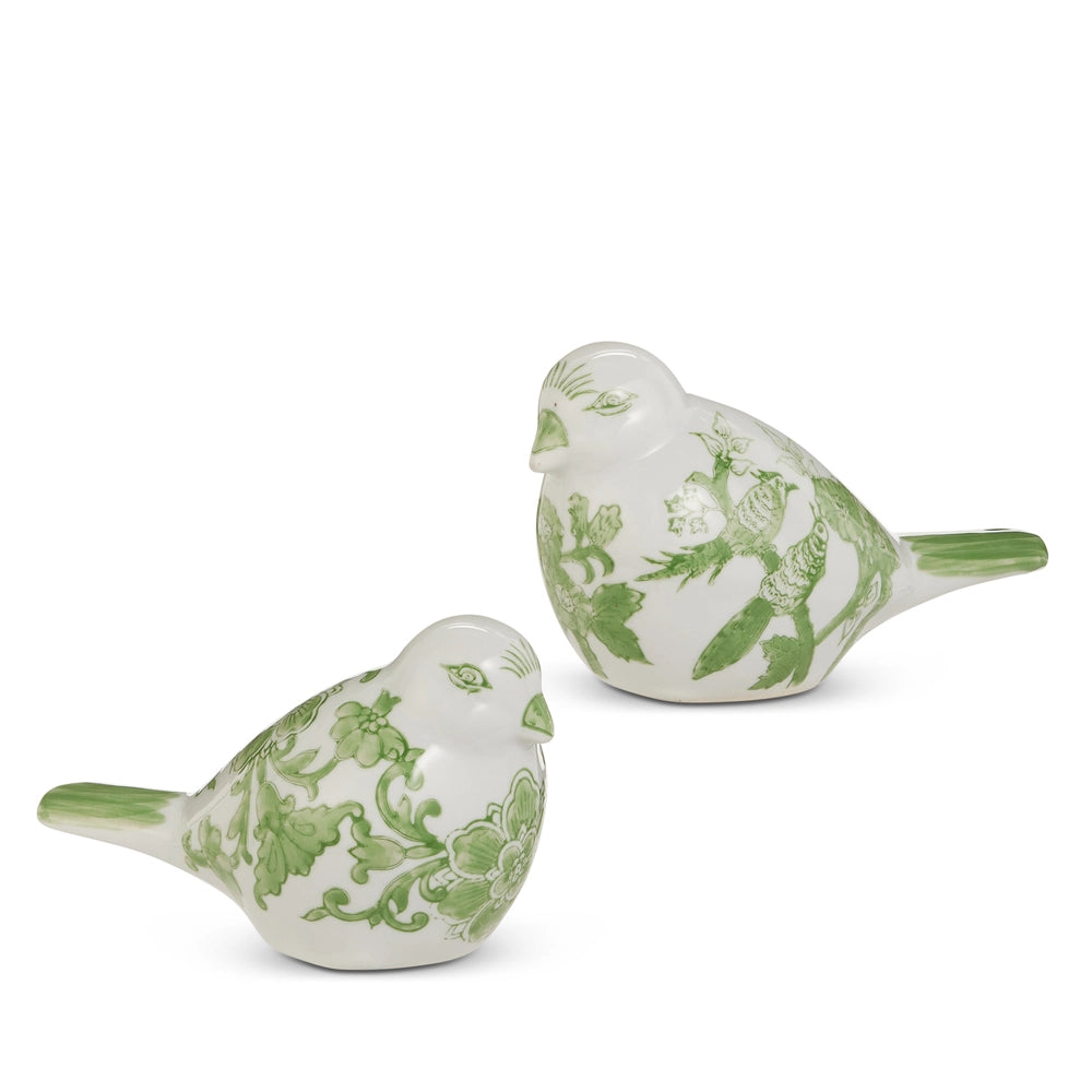Green and White Bird