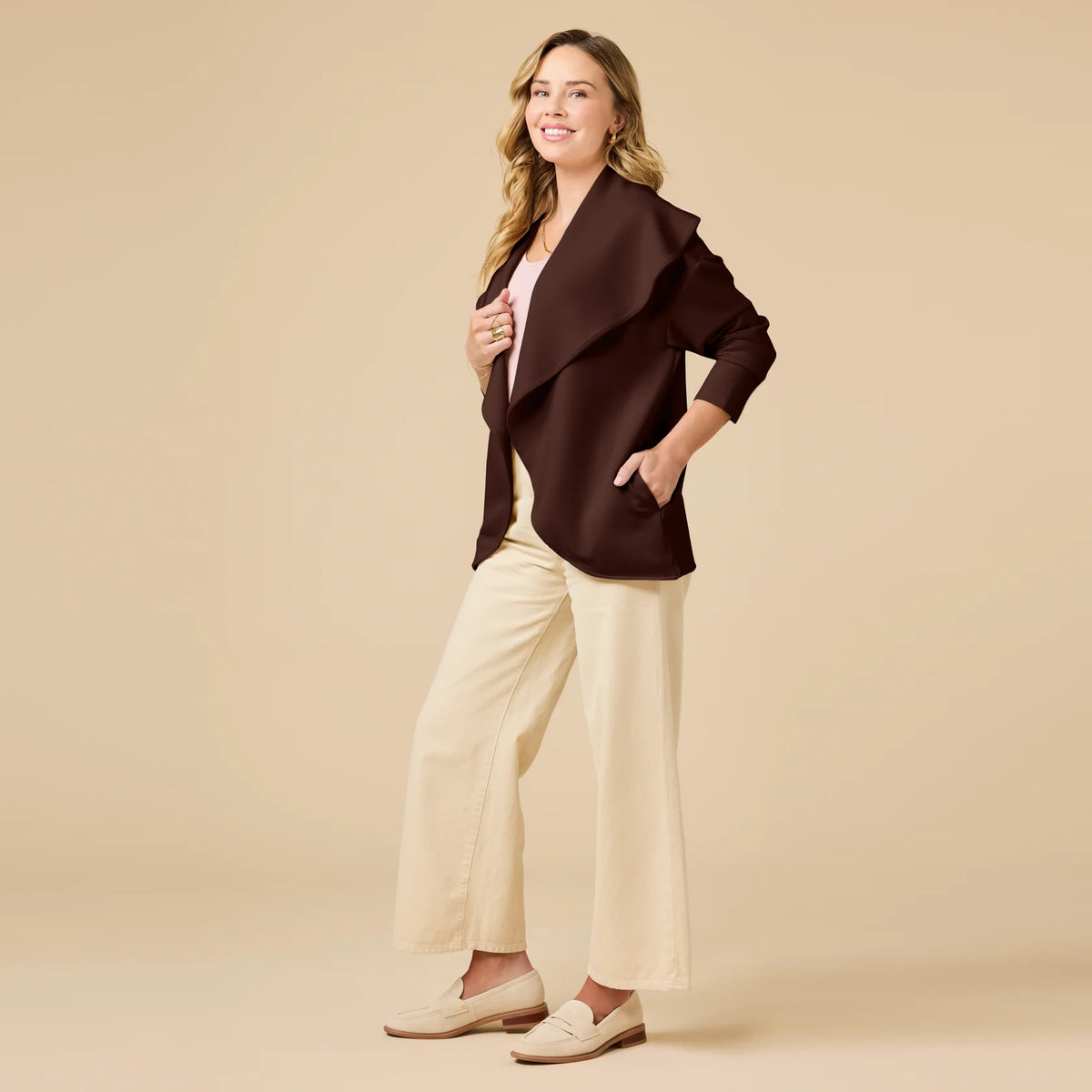Dreamtech Exaggerated Collar Cardigan