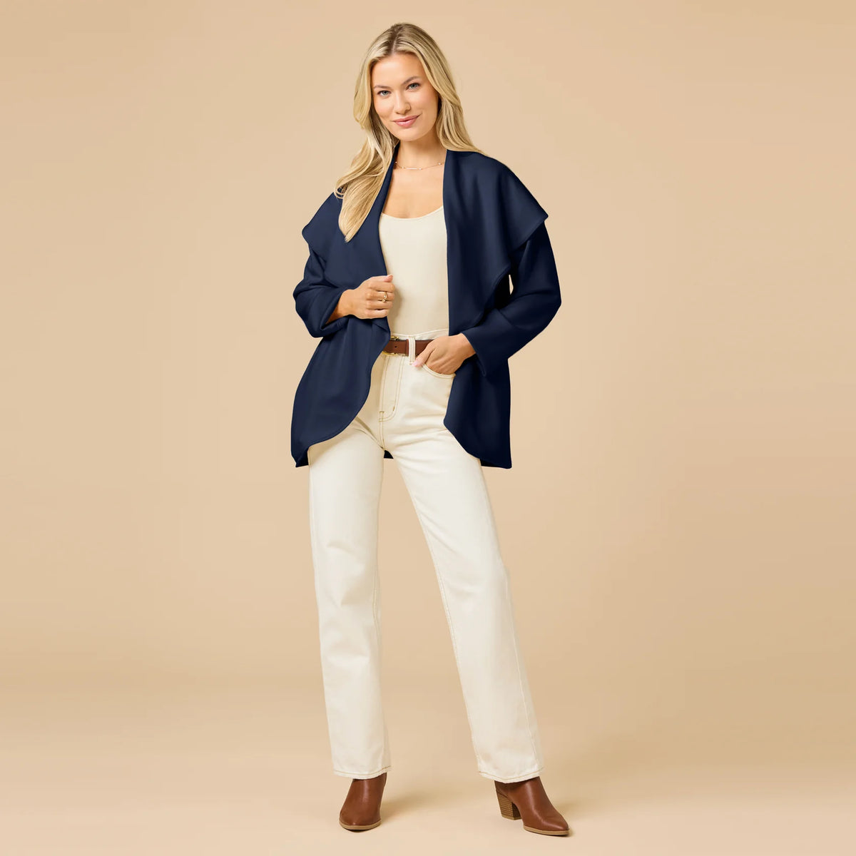 Dreamtech Exaggerated Collar Cardigan