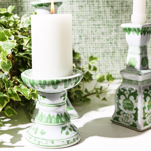 Countryside Green Candleholders