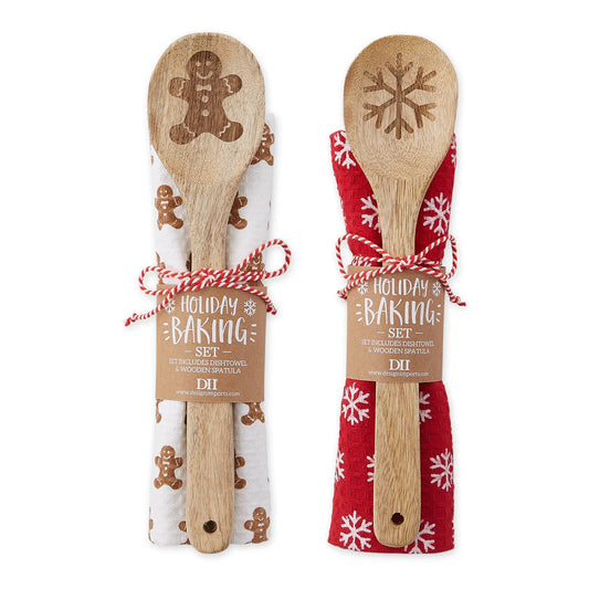 Holiday Baking Dishtowel & Spoon Gift Set