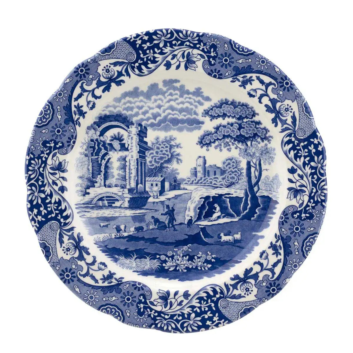 Blue Italian Charger Plate 12"