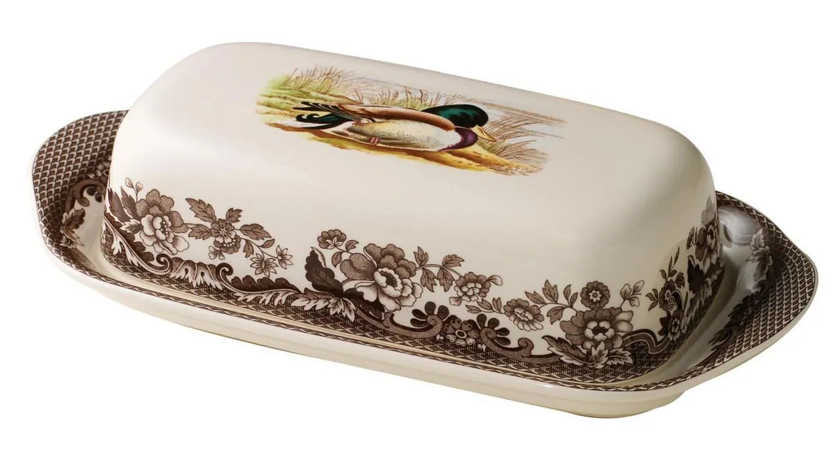 Covered Butter Dish Mallard