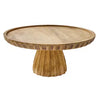 Open image in slideshow, Fluted Wood Cake Stand
