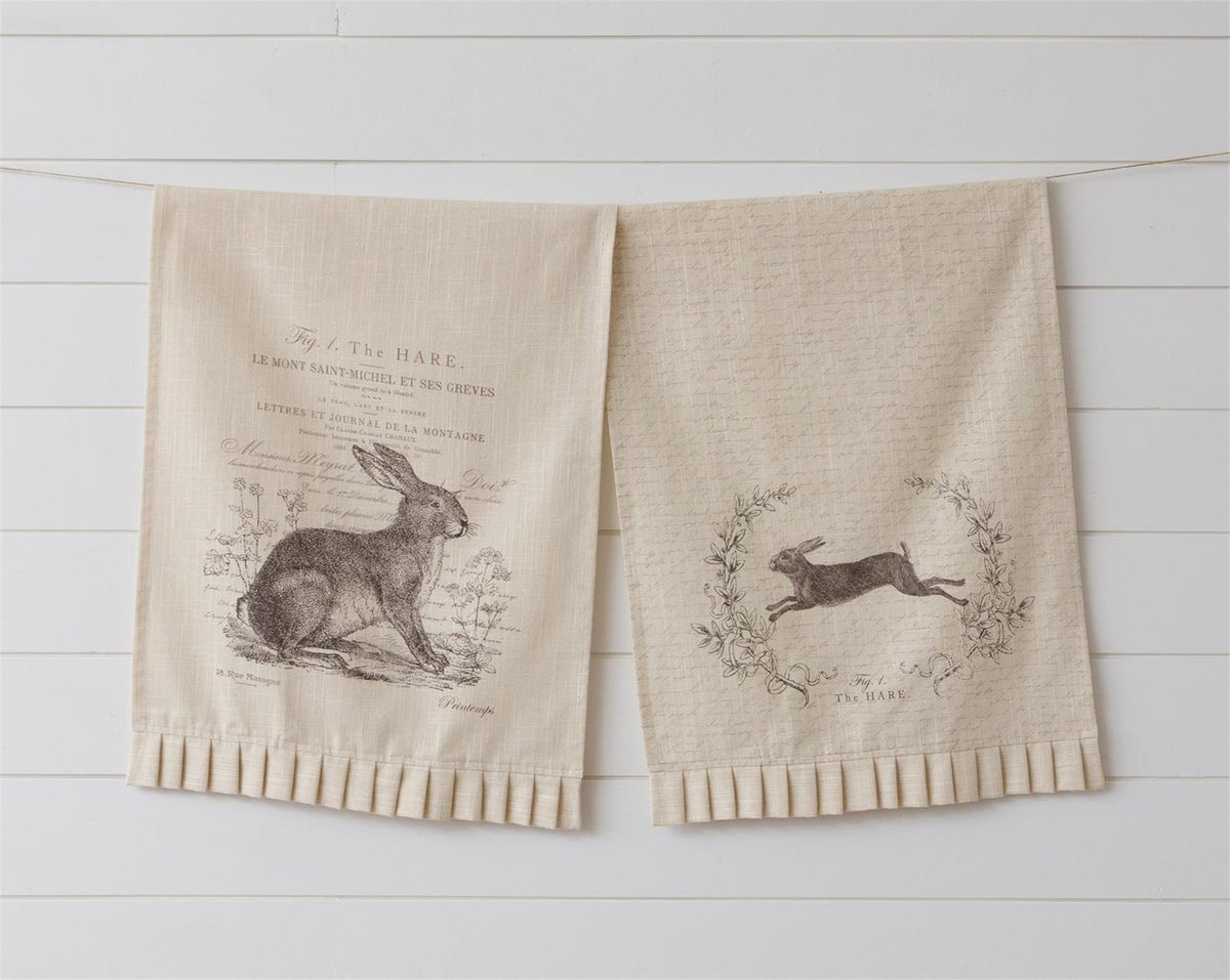 The Hare Tea Towels Set of 2