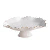 Encanto Colette Pedestal Cake Plate Cream & White 9128
