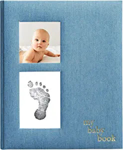 Chambray Baby Book & Ink Pad
