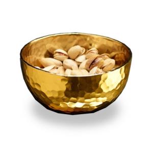 Gilded Hammered Bowl