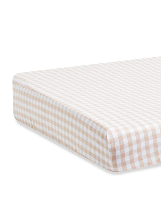 Gingham Crib Sheet