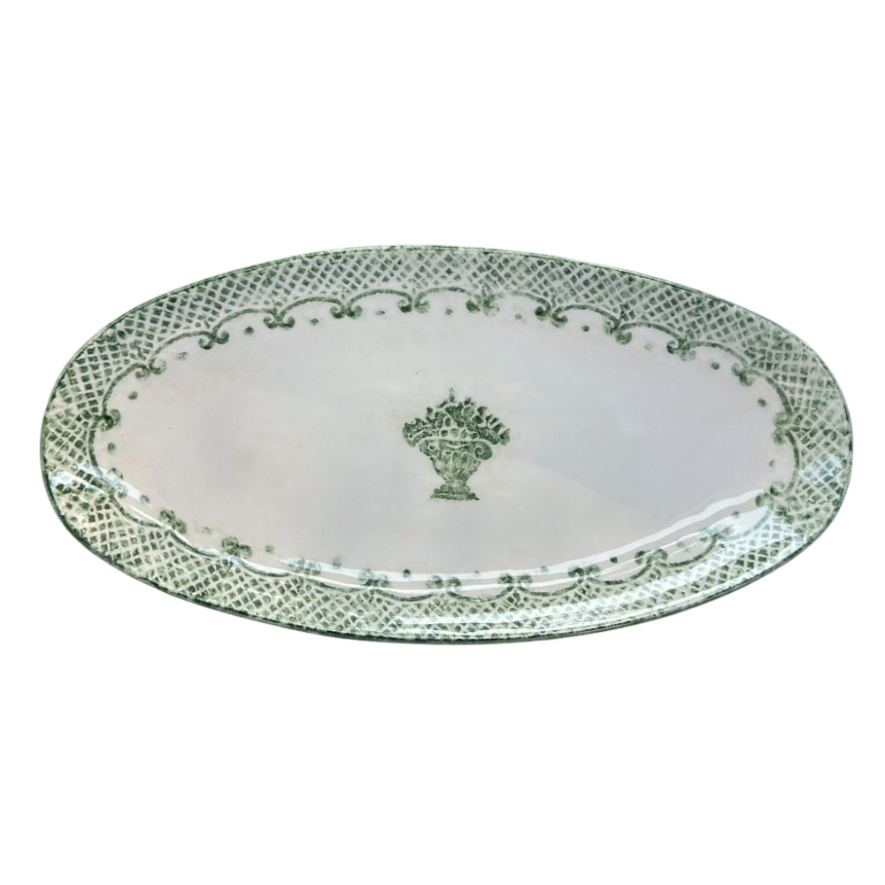 Burano Oval Platter Green
