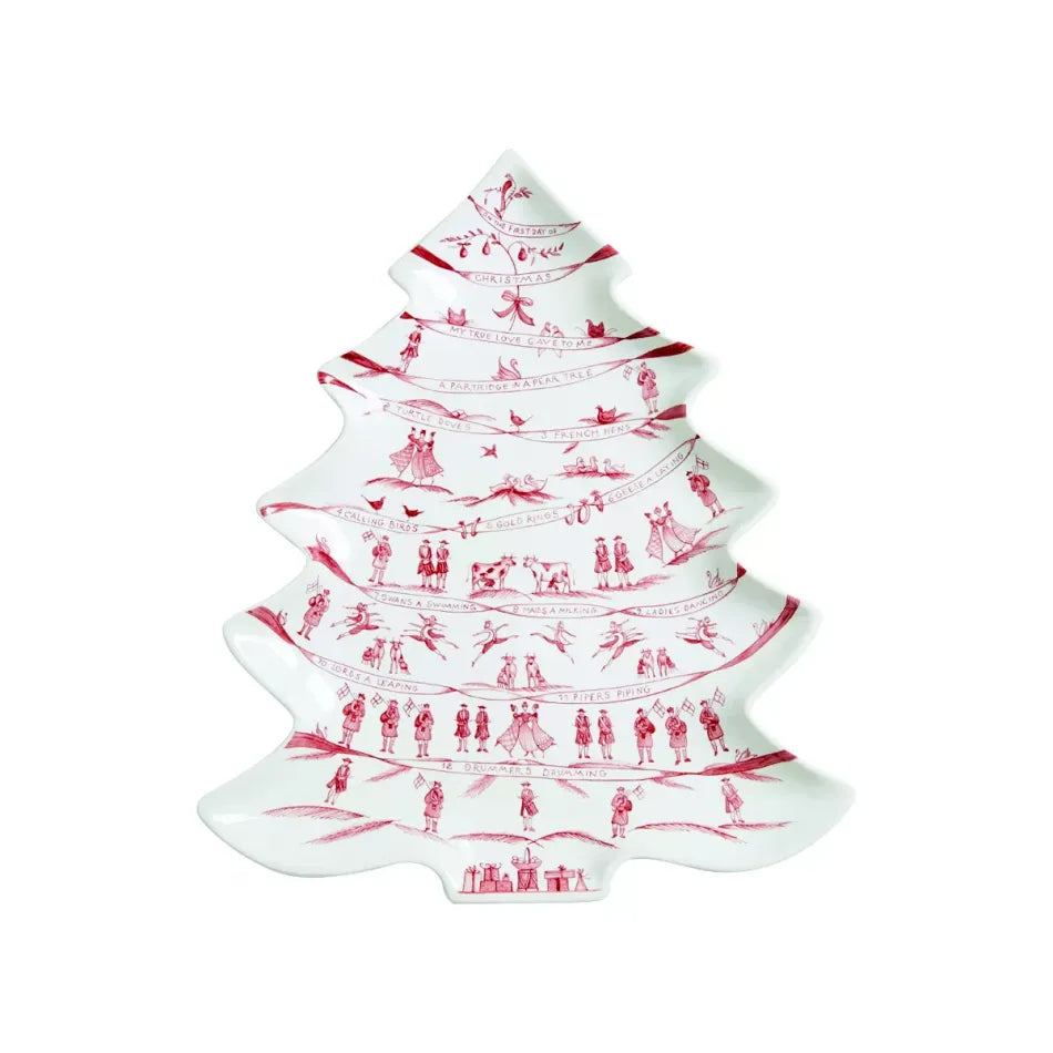 Country Estate  Winter Frolic 15" Tree Platter