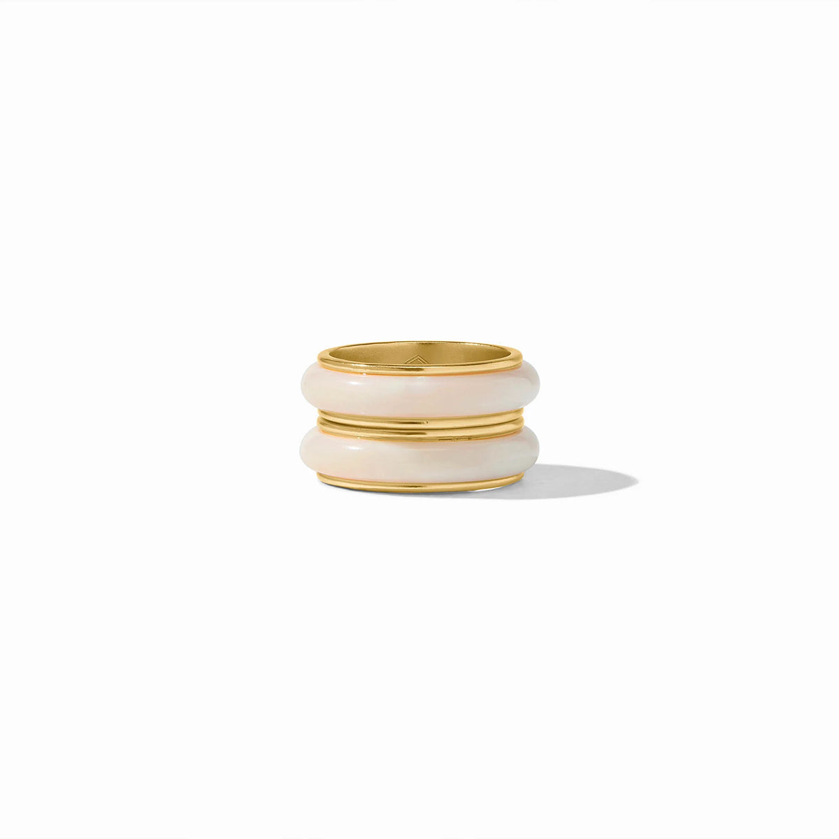 Carnaby Duet Ring Gold & Acyrlic