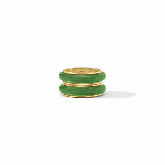Carnaby Duet Ring Gold & Acyrlic