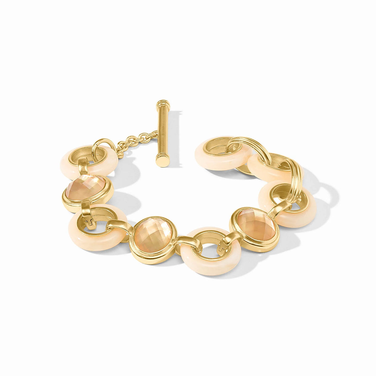 Carnaby Stone Bracelet Gold & Acrylic