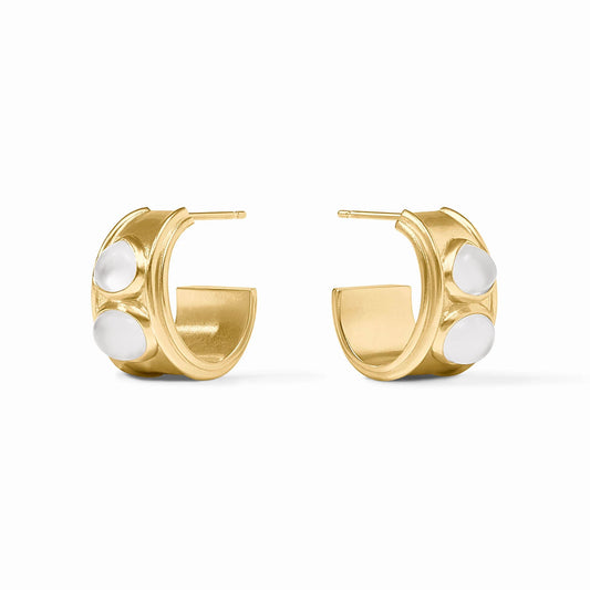 Dolce Stone Hoop Gold
