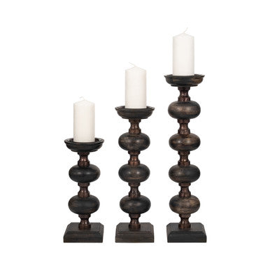 Mango Wood Candlestick