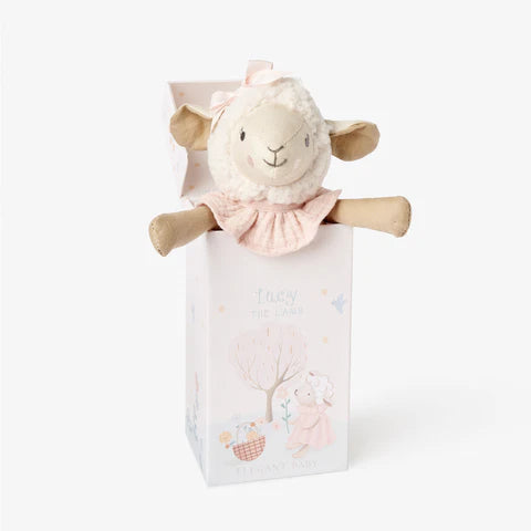 Lucy the Lamb Linen Boxed Toy