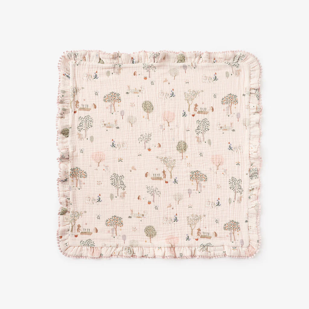 Garden Picnic Organic Muslin Blankie