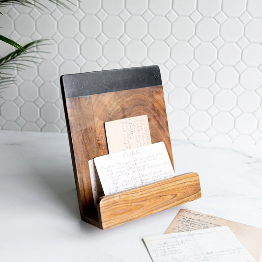 Louisa Marble Cookbook Holder