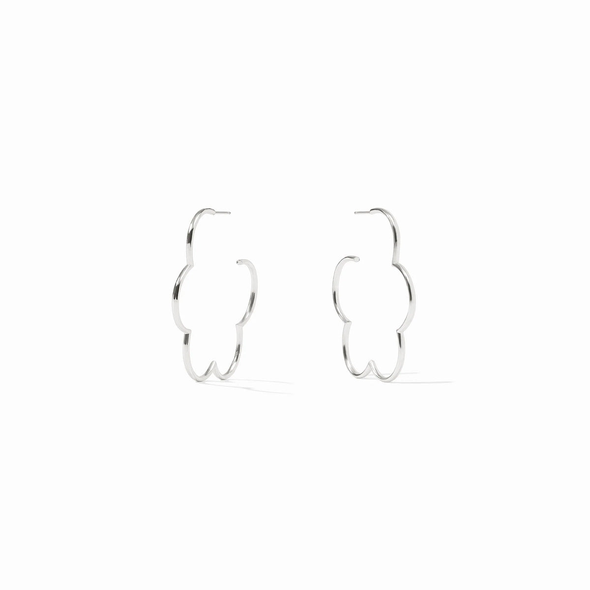 Gardenia Hoops Silver