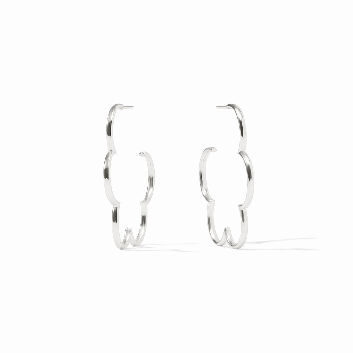 Gardenia Hoops Silver