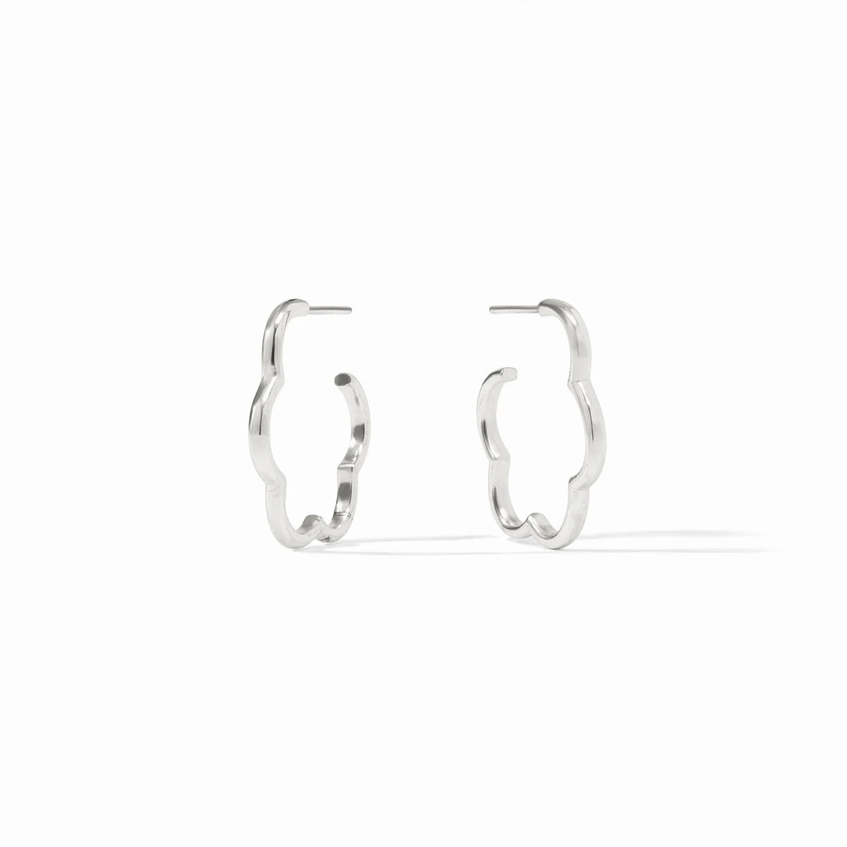 Gardenia Hoops Silver