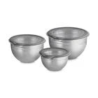 SS Mixing Bowls Set of 3 with Lids