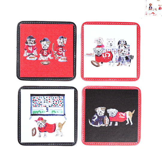 Go Dawgs Coasters Set of 4