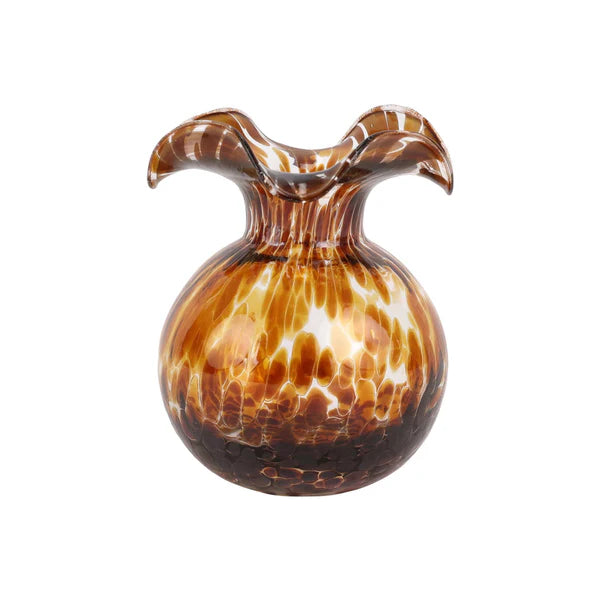 Hibiscus Glass Colored Bud Vase