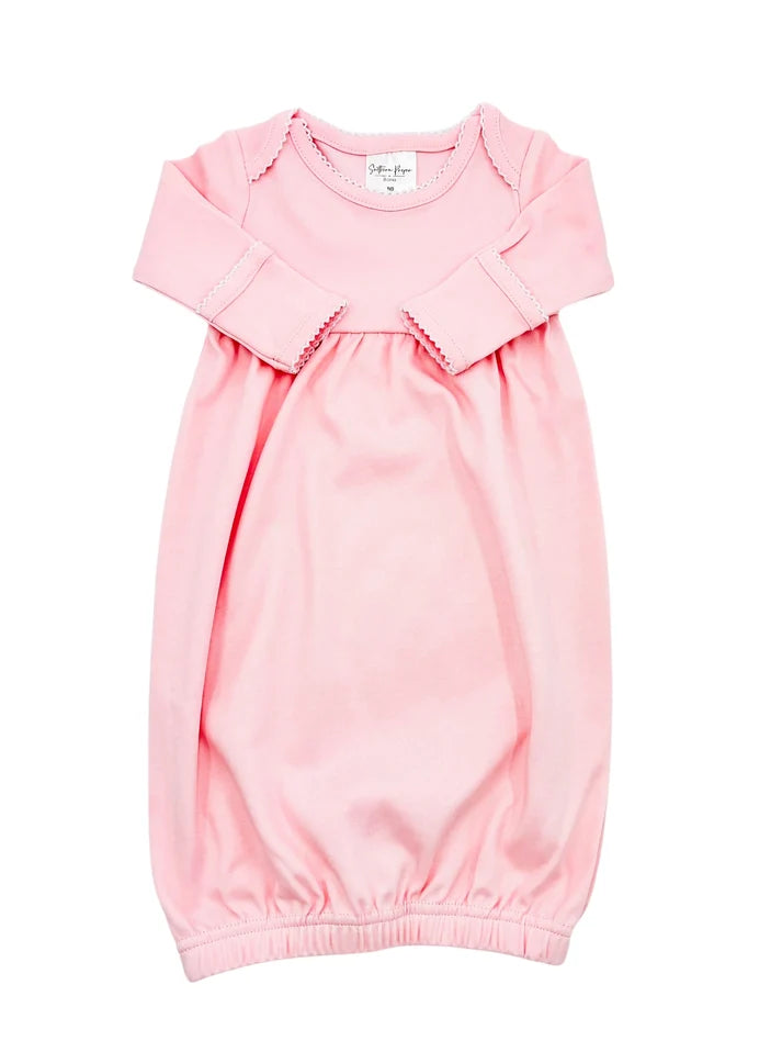 Gown with Picot Trim 0-6mths