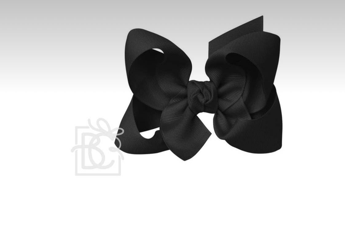 Signature Grosgrain Bow on Clip 4.5in Large