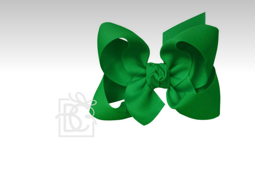 Signature Grosgrain Bow on Clip 4.5in Large