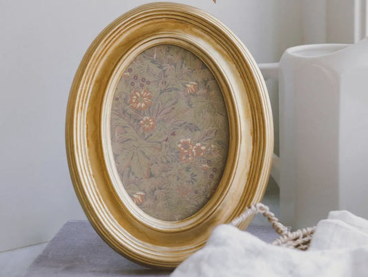 Gold Oval Photo  Frame